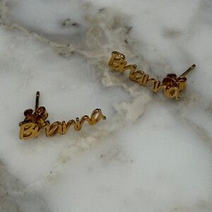 Name Earrings Gold plated BN Brianna